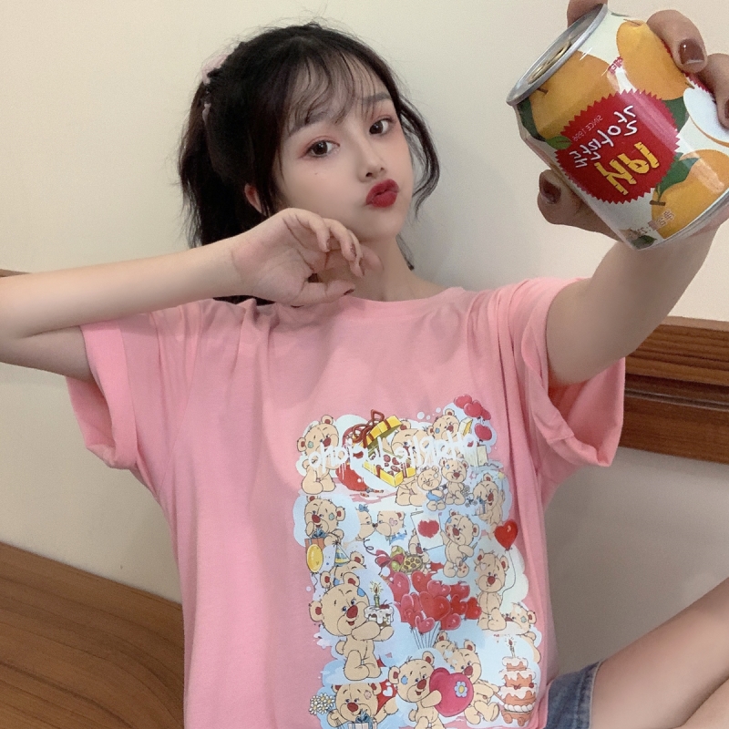 實拍實價#新款韓版白色內搭打底上衣設計感圓領短袖T恤女