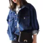 Áo khoác denim nữ rộng rãi phiên bản Hàn Quốc phổ biến của mùa xuân và mùa thu mới áo khoác lưới màu đỏ sinh viên ngắn bf áo sơ mi nữ mỏng - Áo khoác ngắn áo khoác gió nữ