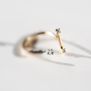 极简一字耳钩 日本制造925银棍子耳环耳圈日常冷淡风纯银养耳