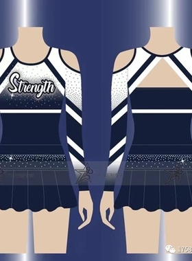 1758品牌/啦啦操比赛服套装/高端定制C49927