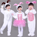 新款 儿童小羊演出服喜气洋洋大灰狼和小羊动物表演服山羊纱裙服装