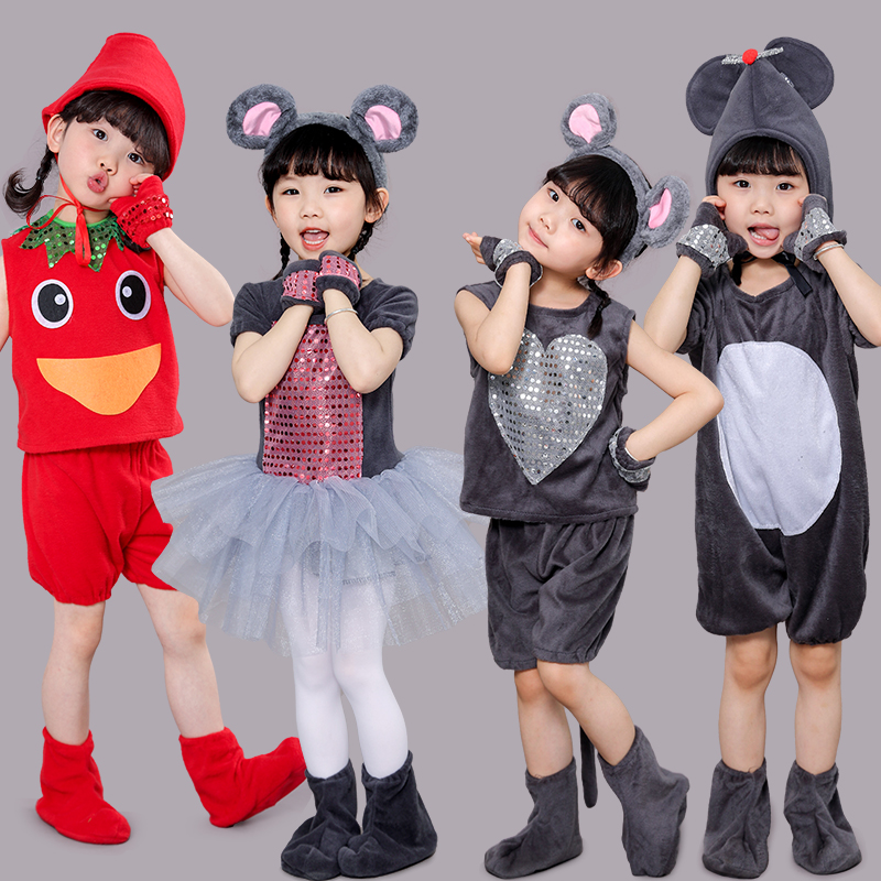 小老鼠服装老鼠演出服儿童装