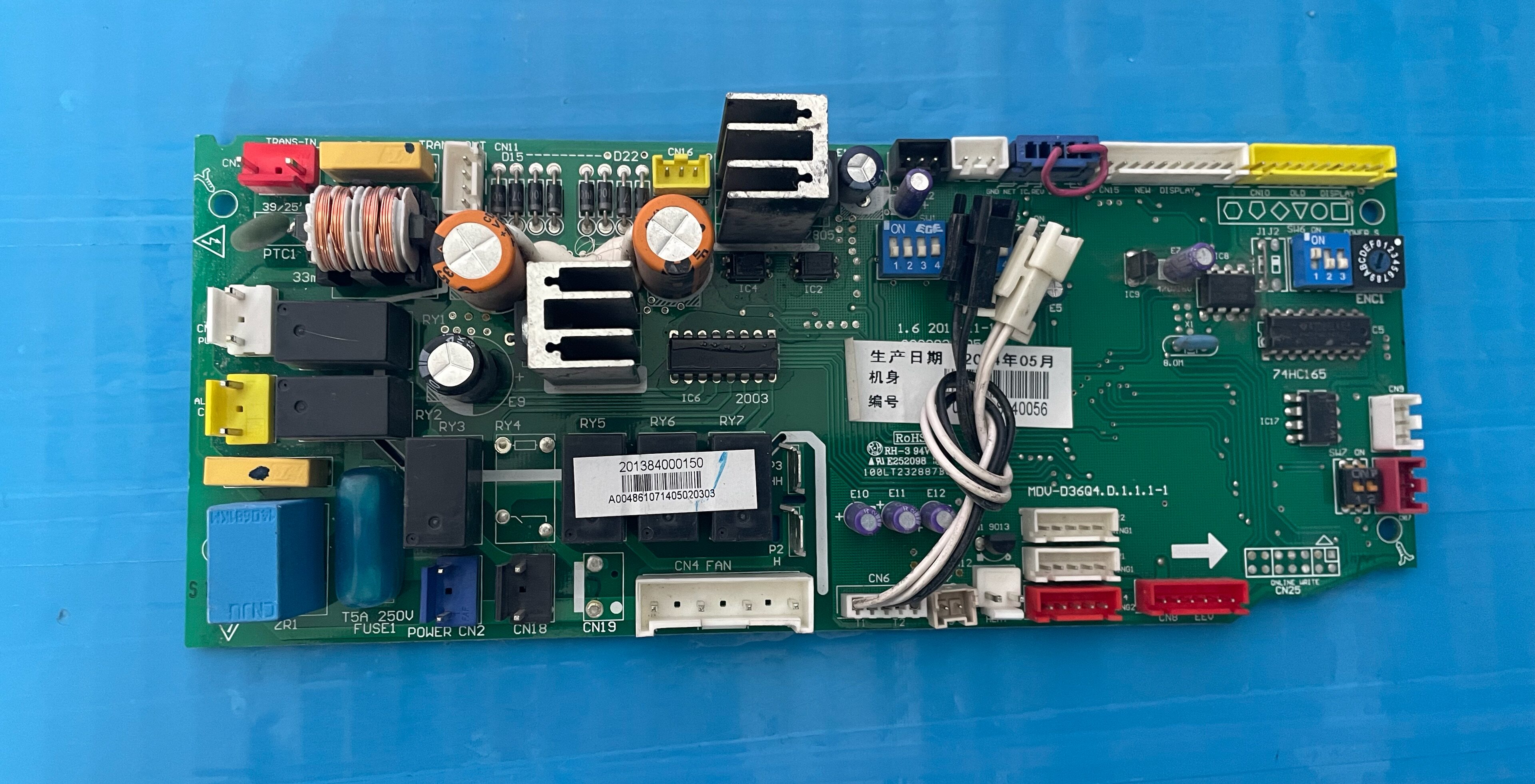 MDV-D28Q4/N1-C.D.1原装多联机内机主板 201384000150