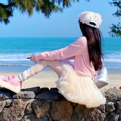 蓬蓬裙短款东大门成人tutu裙重工杏色网纱纱裙蛋糕裙芭蕾风半身裙