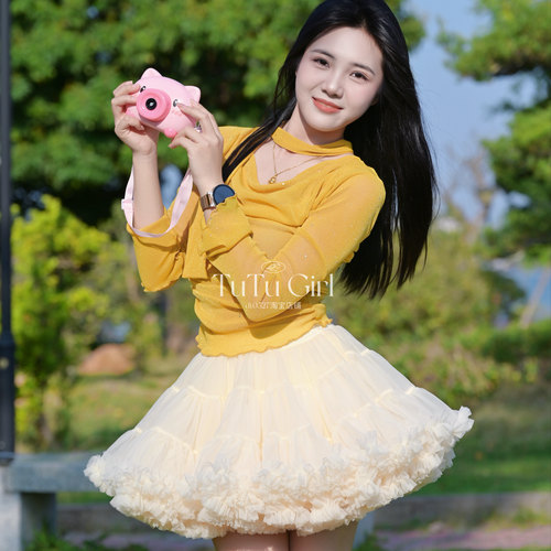 新款成人加蓬tutu裙百搭半身纱裙
