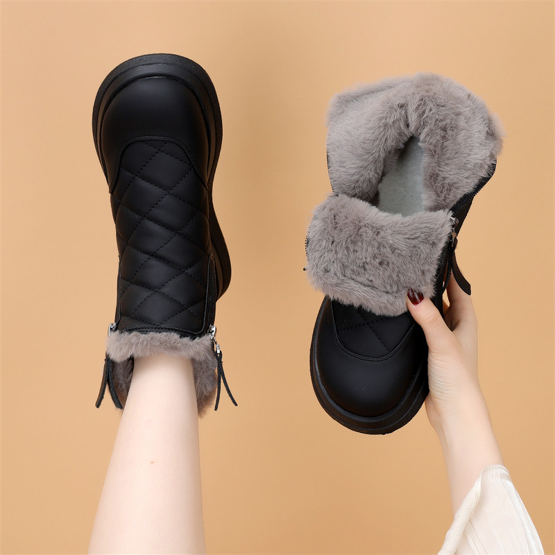 防水防滑时尚雪地靴女冬季平底