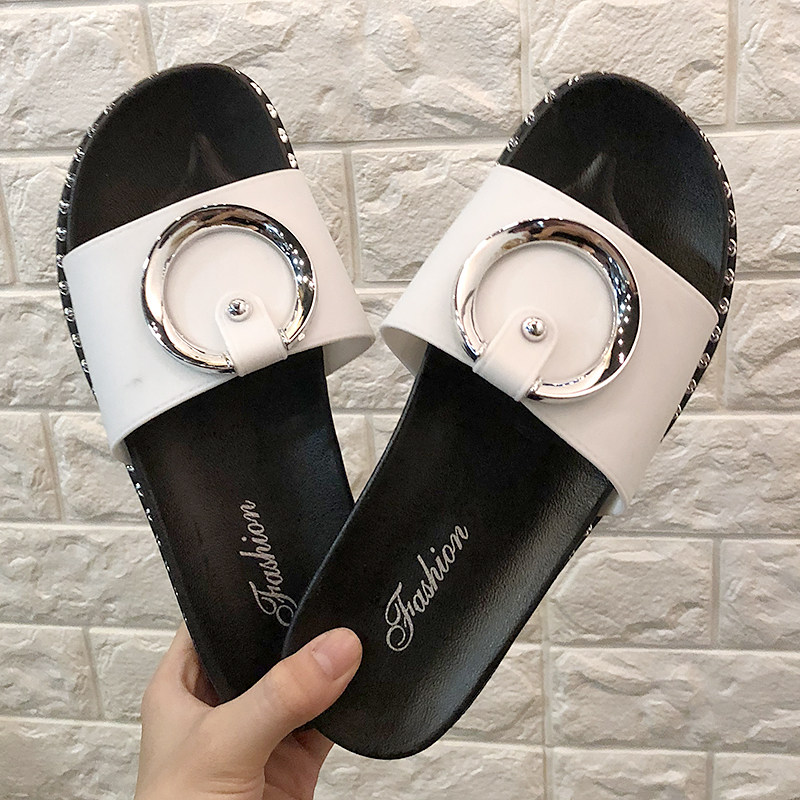 slipper fashion 2018 new pattern The thickness of the bottom Flat bottom non-slip go out heart-shaped Edge sandals  summerin the Women's Shoes, Slippers  category - from Buy2taobao.com to provide professional Taobao agent buy service