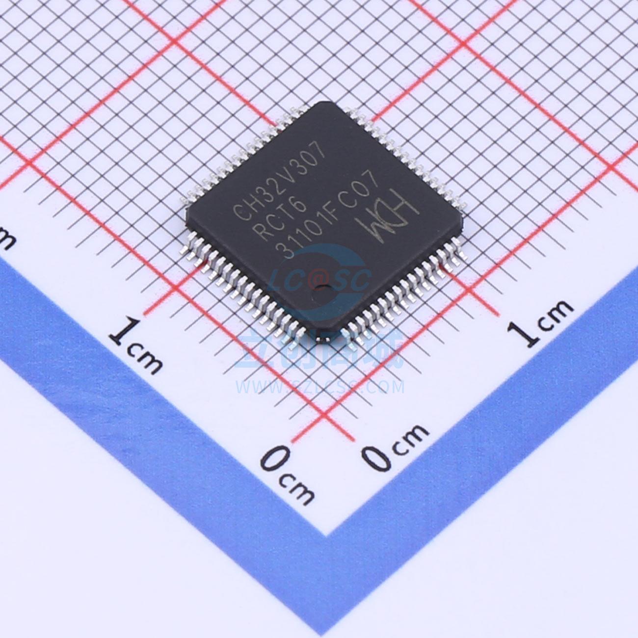 单片机(MCU/MPU/SOC) CH32V307RCT6 LQFP-64M WCH 全新原装进口