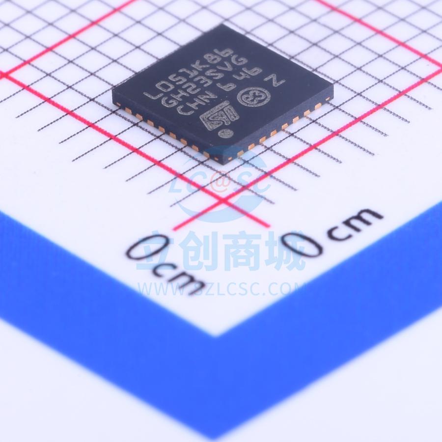 单片机(MCU/MPU/SOC) STM32L051K8U6 UFQFPN-32 ST 全新原装进口