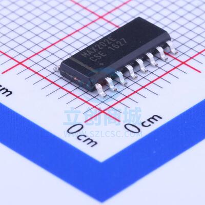RS232芯片 MAX202ECSE+T SOP-16_150mil MAXIM(美信)
