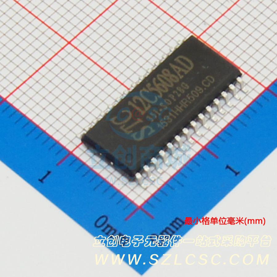 单片机(MCU/MPU/SOC) STC12C5608AD-35I-SOP28 SOP-28_300mil 全