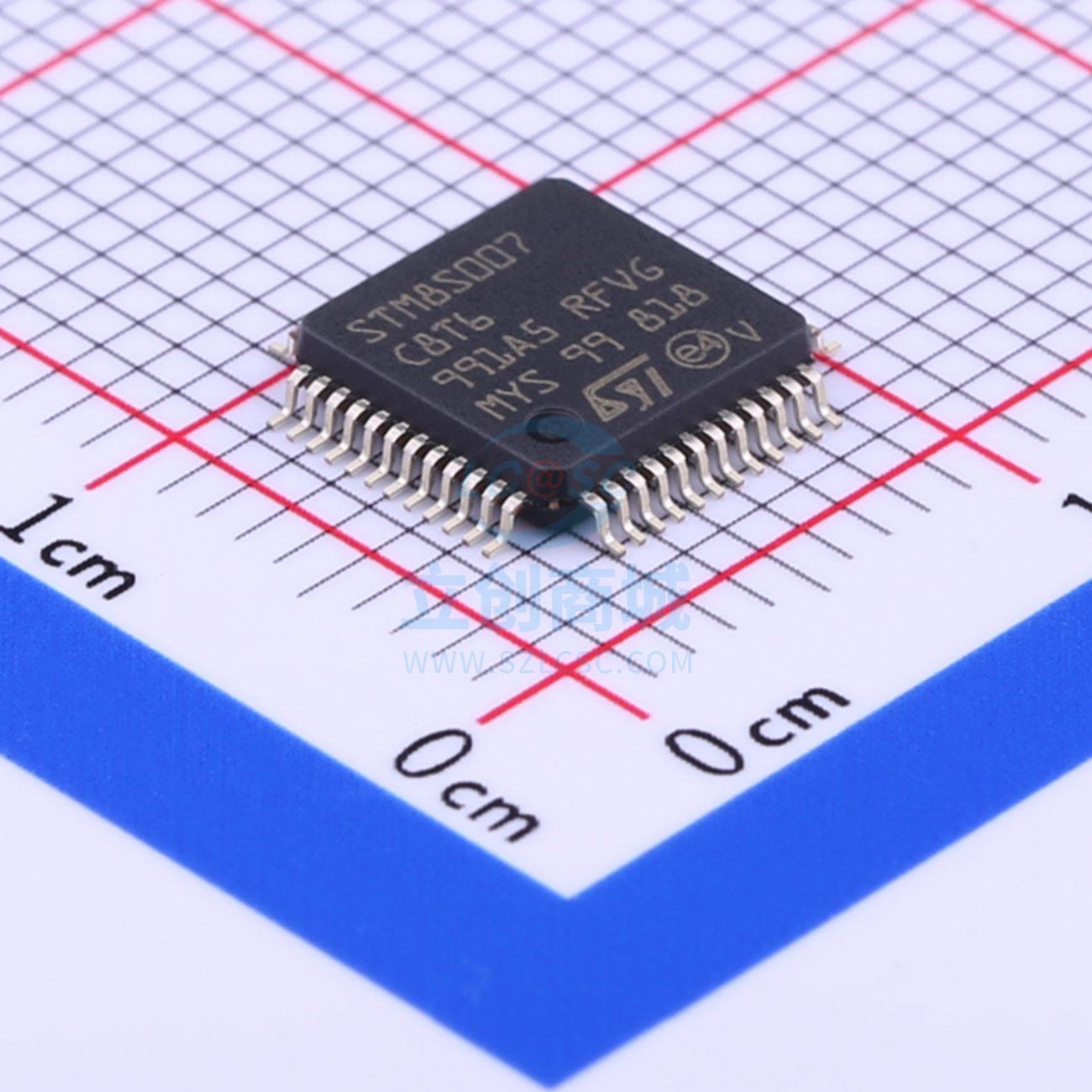 单片机(MCU/MPU/SOC) STM8S007C8T6 LQFP-48_7x7x05P ST 全新原装