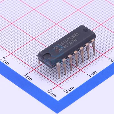 缓冲器/驱动器 SN74LS07N DIP-14 TI全新原装进口
