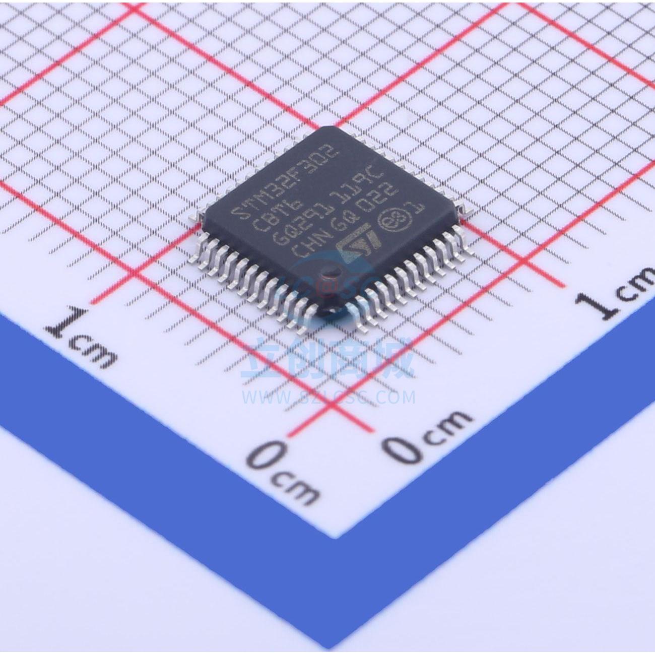 单片机(MCU/MPU/SOC) STM32F302CBT6TR LQFP-48(7x7) ST 全新原装