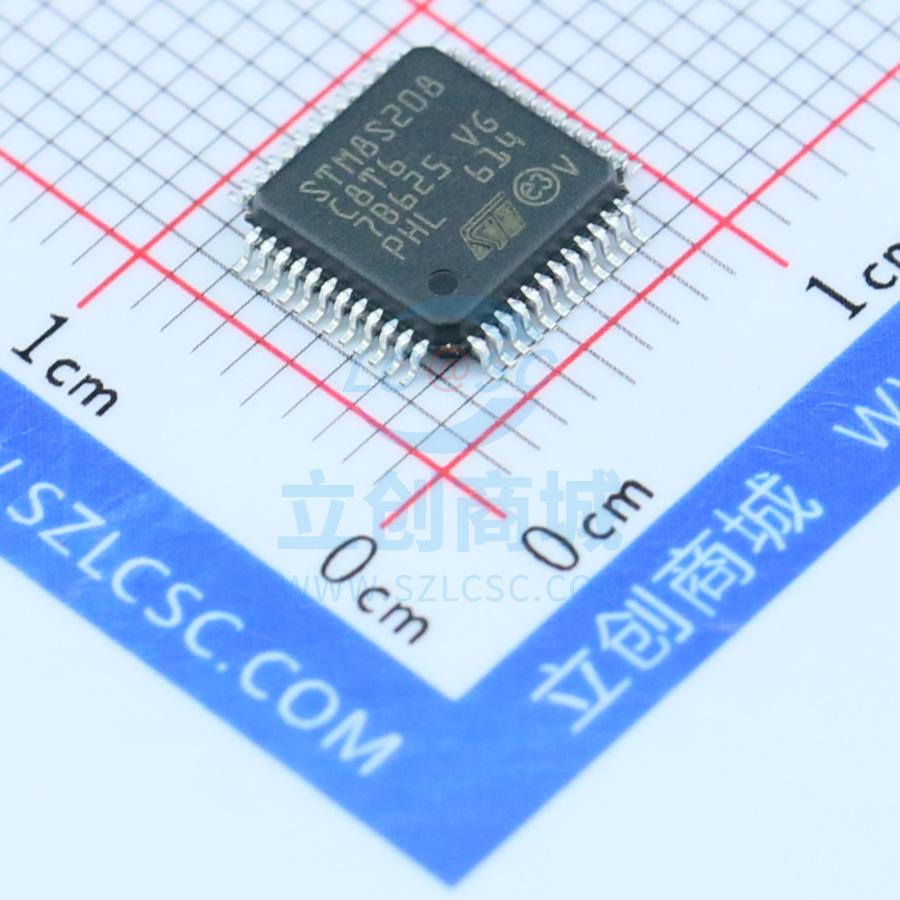 单片机(MCU/MPU/SOC) STM8S208C8T6 LQFP-48_7x7x05P ST 全新原装