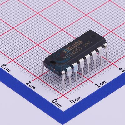 信号开关/编解码器/多路复用器 XD14051 DIP-16 XINLUDA(信路达)