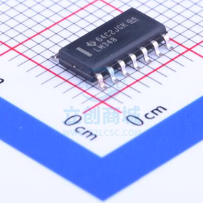 运算放大器 LM348DR SOIC-14_150mil TI()