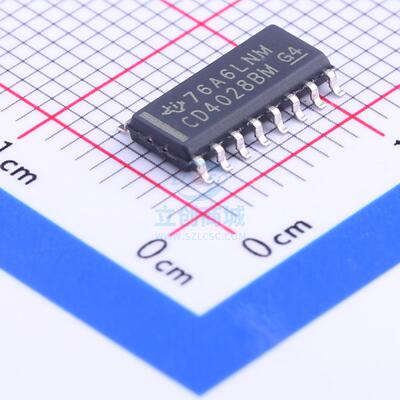 信号开关/编解码器/多路复用器 CD4028BM96 SOIC-16 TI全新原装进