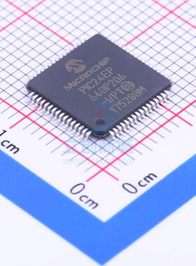 单片机(MCU/MPU/SOC) PIC24EP64GP206-I/PT TQFP-64 全新原装进口