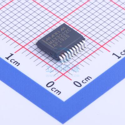 RS232芯片 MAX3222CAP+T SSOP-20 MAXIM(美信)