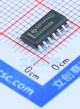 反相器 CD4069UBM96 SOIC-14_150mil TI 全新原装进口
