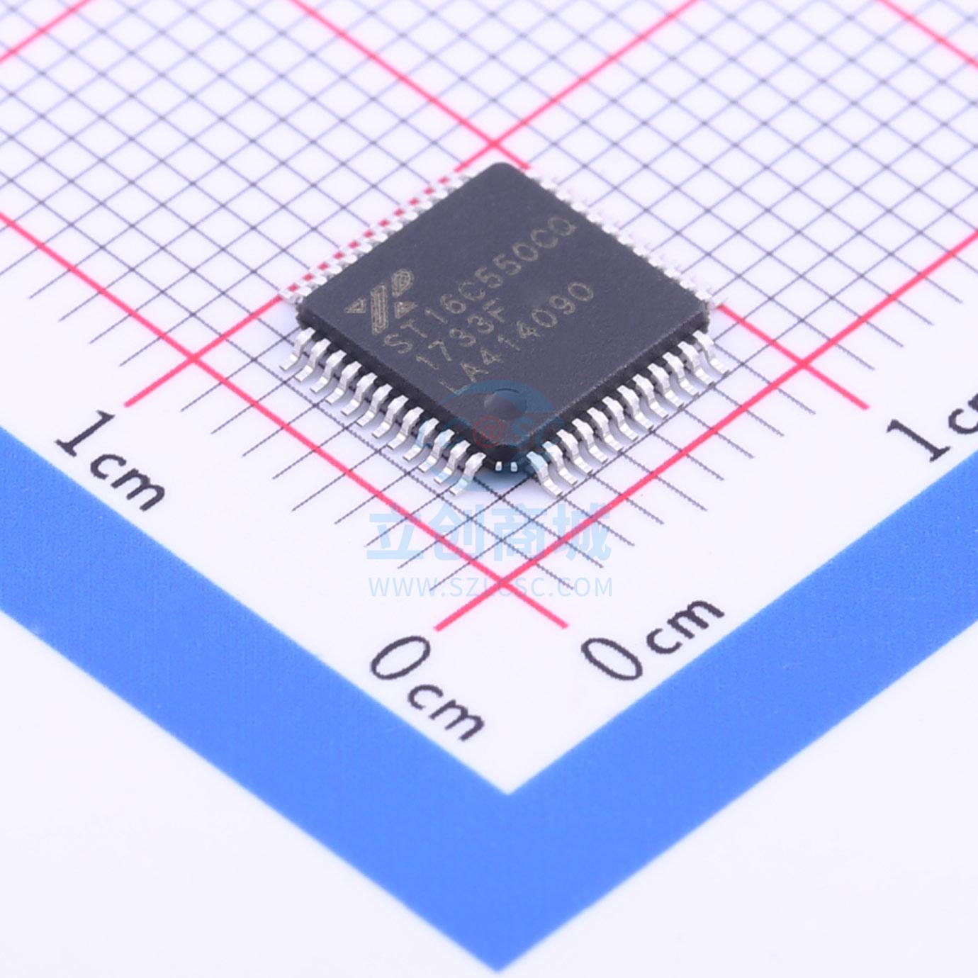 RS232芯片 ST16C550CQ48-F TQFP-48_7x7x05P MaxLinear