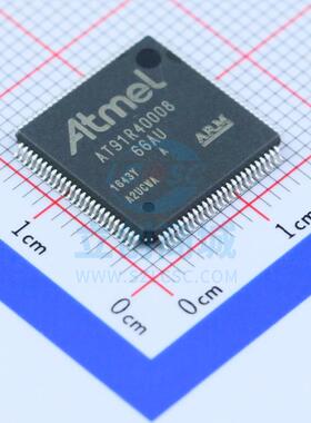 单片机(MCU/MPU/SOC) AT91R40008-66AU LQFP-100 MIC 全新原装进