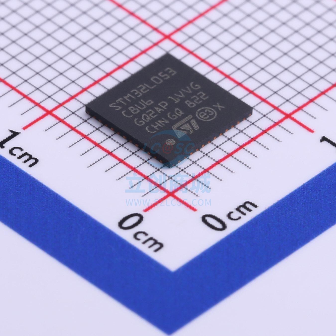 单片机(MCU/MPU/SOC) STM32L053C8U6 UFQFPN-48 ST 全新原装进口