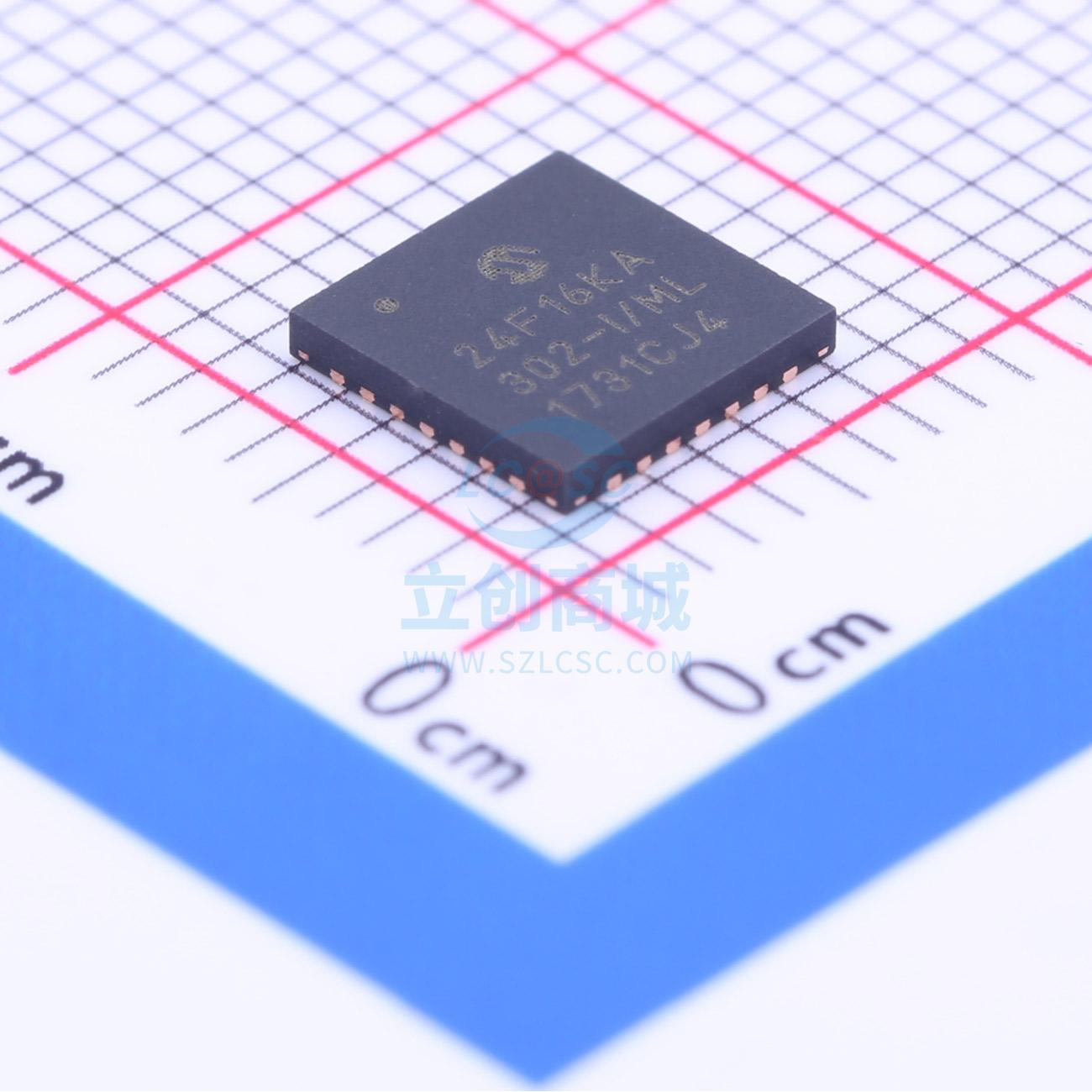 单片机(MCU/MPU/SOC) PIC24F16KA302-I/ML QFN-28 MIC 全新原装进