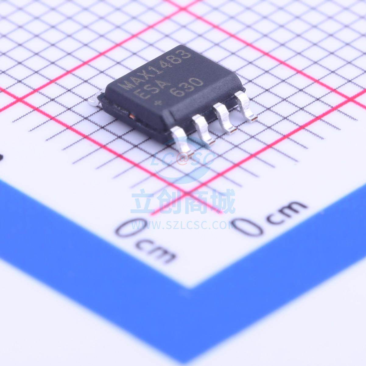 RS-485/RS-422芯片 MAX1483ESA+T SOIC-8 MAXIM 全新原装进口