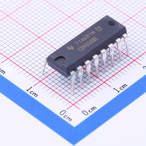 缓冲器/驱动器 CD4050BE DIP-16 TI全新原装进口