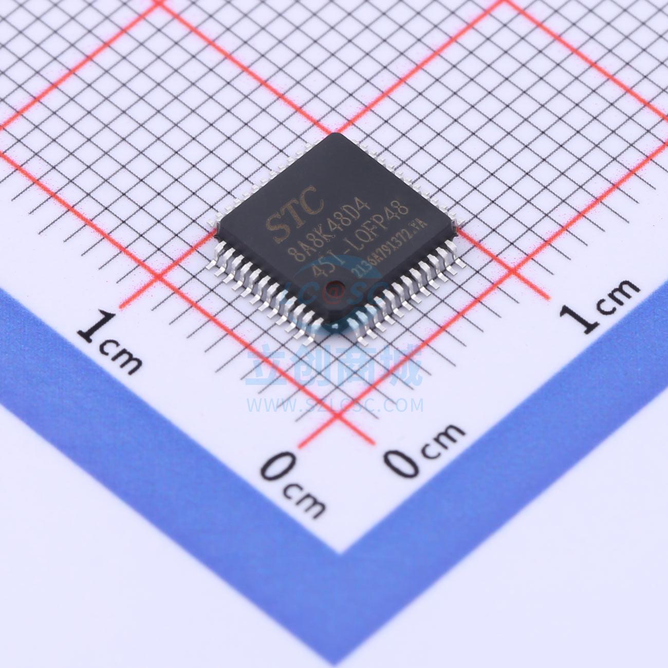 单片机(MCU/MPU/SOC) STC8A8K48D4-45I-LQFP48 LQFP48 STC 全新原