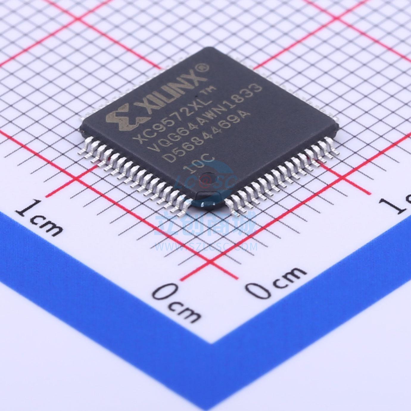 可编程逻辑器件(CPLD/FPGA) XC9572XL-10VQG64C VQFP-64 全新原装