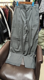 高级灰色白搭西装 腰围76厘米 休闲刺绣直筒裤