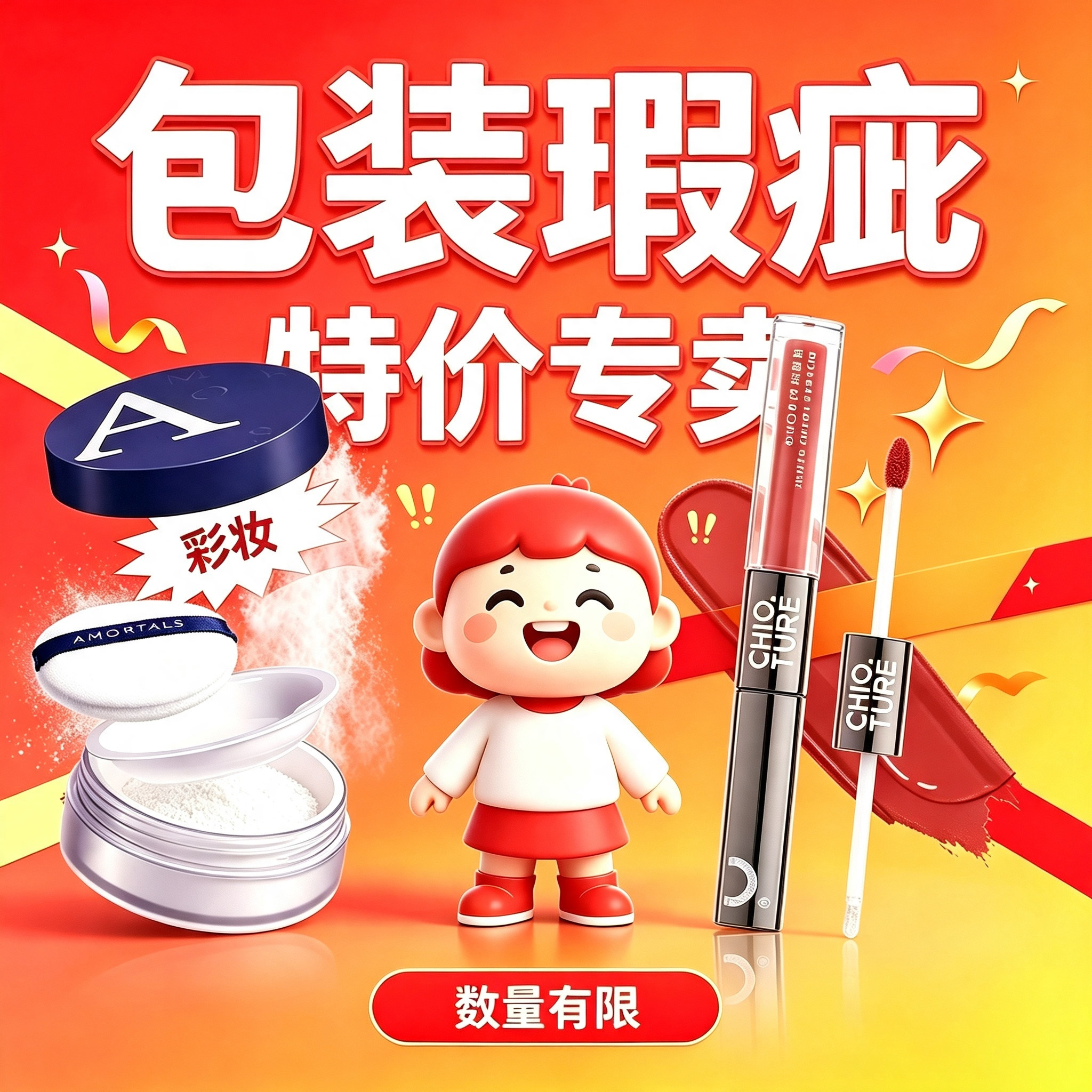 清仓捡漏特价！彩妆集合！包装瑕疵  产品完好特价处理数量有限
