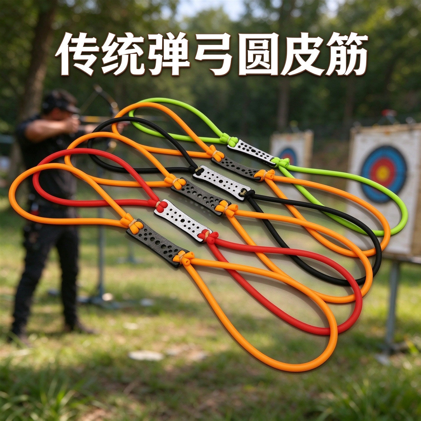 弹弓皮筋钢珠高弹力耐用冬季圆皮