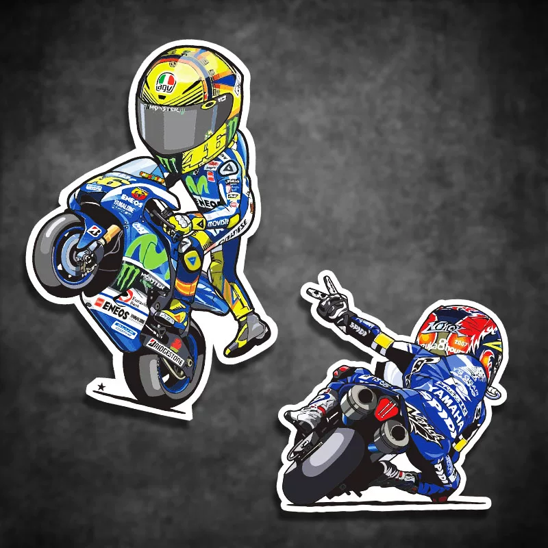 Команда мотоциклов Rossi Rossi водонепроницаемые кавалеры паста цветок Yamahaq Edition стикер