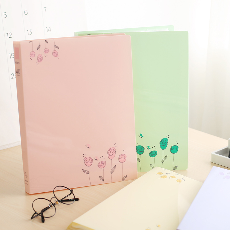 树德琴谱夹子 20页乐谱夹活页文件夹a4资料册40页韩版卡通小清新