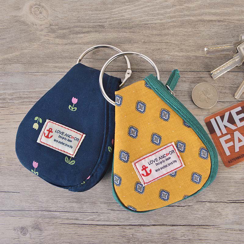 the republic of korea Like a breath of fresh air lovely key case Fabric art Mini Small change Storage Small bag Simplicity Small canvas Key bucklein the Leather/Lady bags/Men's bag, Wallets  category - from Buy2taobao.com to provide professional Taobao agent buy service
