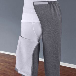 可调节前后开腰开裆裤方便照顾术后瘫痪病人老人起居秋冬加绒保暖