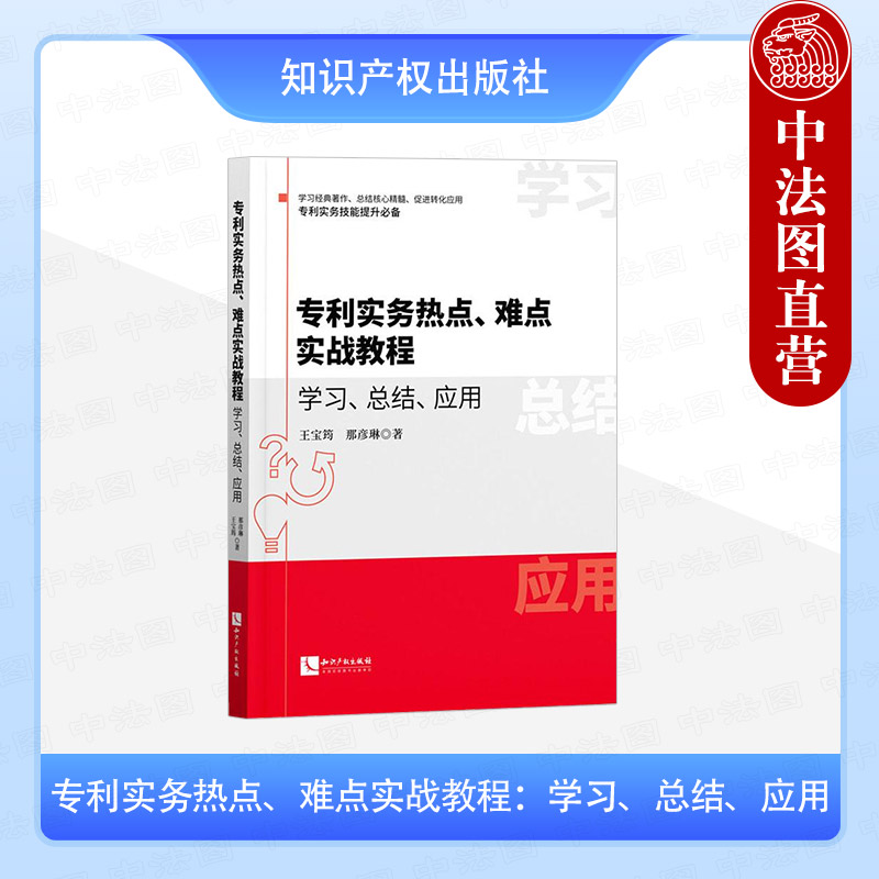 正版 专利实务热点、难点实战教程：学习、总结、应用 王宝筠 那彦琳 知识产权出版社 再解逻辑主线补充撰写技巧 模拟案例技术方案