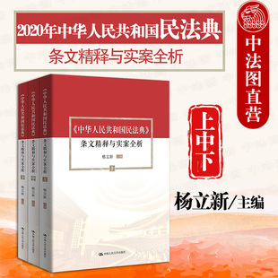 条文精释与实案全析 上中下册 中国人民大学出版 正版 2020民法典释义 中华人民共和国民法典 社 民法典条文法律实务案例解析 全3册