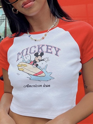 Princesspolly迪士尼联名米奇T恤