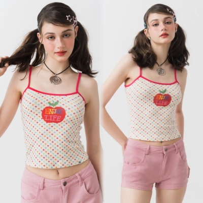 星星元气修身多巴胺甜辣复古吊带