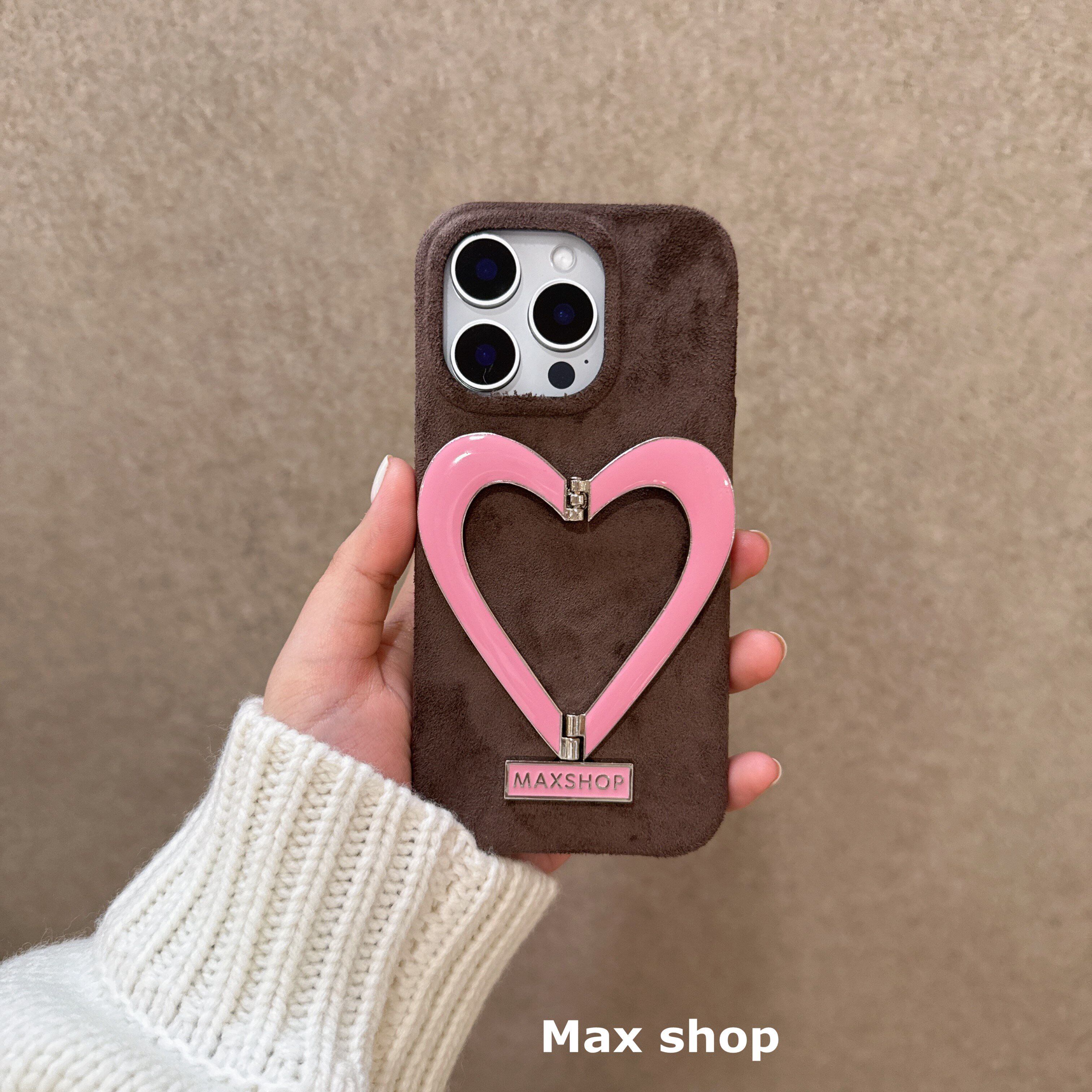 New Hazel Heart Stand iPhone 17 Pro Max Case Winter 13 PM Sweet Fruit 14 Pro Max