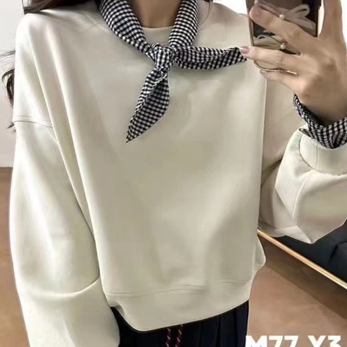 假两件设计感小众卫衣韩版宽松