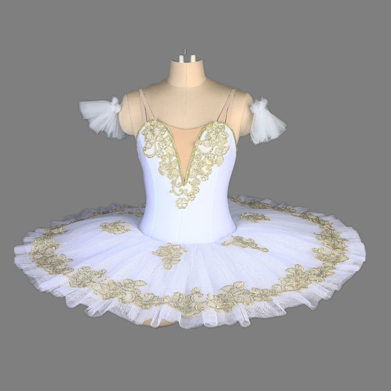 白色蓬蓬裙四小天鹅湖儿童tutu纱裙比赛表演出成人芭蕾舞演出服