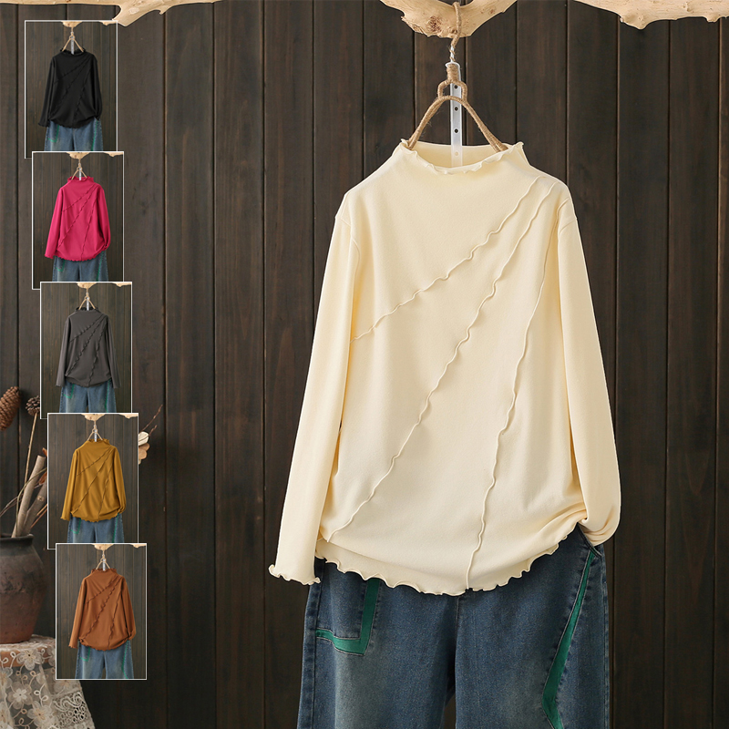 秋冬大码200斤内搭双面绒T恤