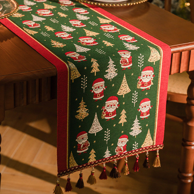 圣诞桌旗精品餐厅桌布