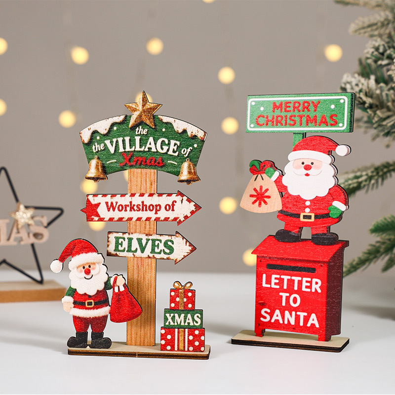 圣诞节装饰桌面摆件老人